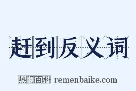 赶到反义词是什么意思的图片